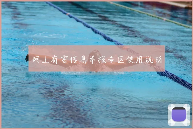 网上有害信息举报专区使用说明