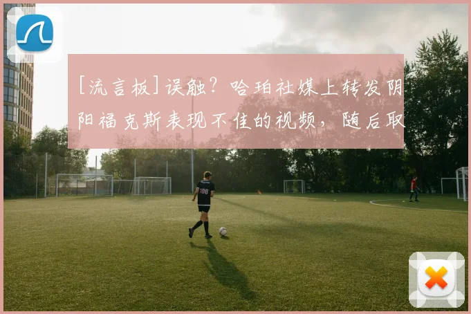 [流言板]误触？哈珀社媒上转发阴阳福克斯表现不佳的视频，随后取消